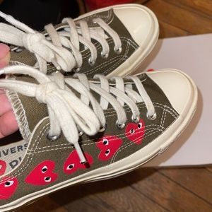 Comme des Garçons PLAY Multi Heart Low-Top Canvas Sneakers